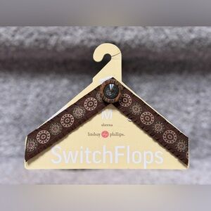 NEW Lindsay Phillips SwitchFlops Sheena Brown Interchangeable Sandal Straps Boho
